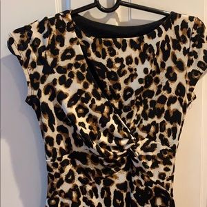 Maxi animal print dress